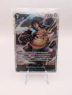 One Piece Card Game Monkey.D.Luffy OP04-090 SR - Kingdoms Of Intrigue - NM - Image 1