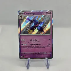 Pokemon Ceruledge TCG 162/091 Paldean Fates Shiny Holo Rare Card NM-MT Condition - Image 1