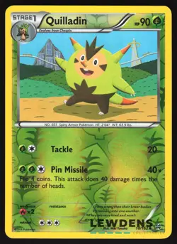 Quilladin - 10/162 - Uncommon Reverse Holo - BREAKthrough - Pokemon Card - Image 1