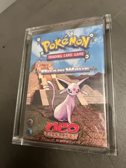pokemon trading card game brainwave neo discovery factory sealed acrylic case - Image 1