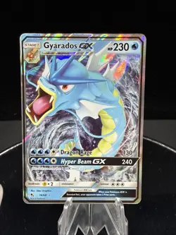Gyarados GX 16/68 - Pokemon Hidden Fates Sun & Moon Ultra Rare Card NM - Image 1
