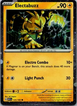 Electabuzz - (Cosmos Holo) Promo Miscellaneous Cards & Products 125/165 NM - Image 1