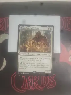 Magic The Gathering Commander Forgotten Realms "Sram, Senior Edificer" 072 RARE - Image 1