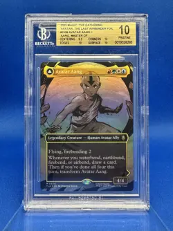 2025 Magic The Gathering Avatar Aang / Master of Elements #308 BORDERLESS BGS 10 - Image 3