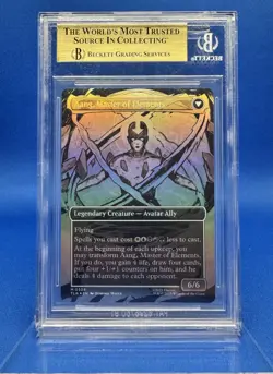 2025 Magic The Gathering Avatar Aang / Master of Elements #308 BORDERLESS BGS 10 - Image 4