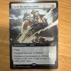 Swift Reconfiguration Kamigawa: Neon Dynasty Enchantment Aura White Rare 2022 - Image 1