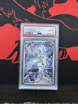 2025 POKEMON N’s RESHIRAM -JOURNEY TOGETHER ILLUSTRATION RARE #167 PSA 10 - Image 1