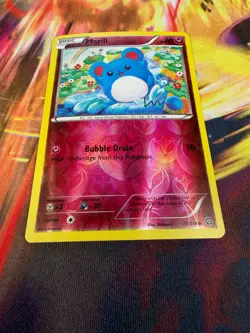 Marill 76/114 NM Reverse Holo Steam Siege 2016 Pokemon TCG - Image 2