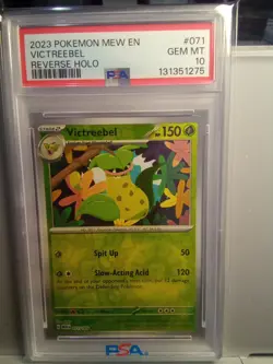 2023 Pokemon Mew En Victreebel Reverse Holo #071/165 Psa 10 - Image 1