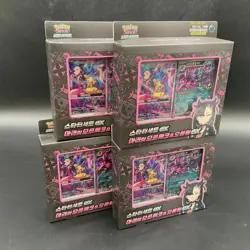 Pokemon Scarlet & Violet Starter Set Ex Marnie's Morpeko & Grimmsnarl Lot 4x - Image 1