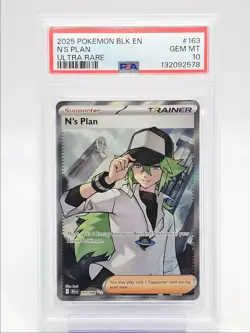 N'S PLAN 2025 POKEMON S&V BLACK BOLT ULTRA RARE 163/086 PSA 10 Q5571 - Image 1
