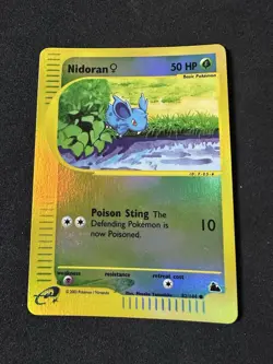 Nidoran F 82/144 Pokemon Skyridge Reverse Holo NM - Image 1