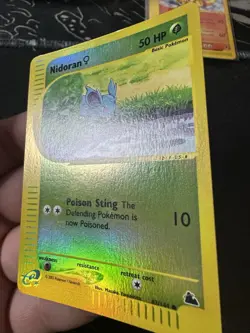 Nidoran F 82/144 Pokemon Skyridge Reverse Holo NM - Image 3