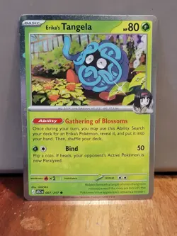 Pokemon Erika's Tangela Ascended Heroes Cosmos Holo 007/217 - Image 1
