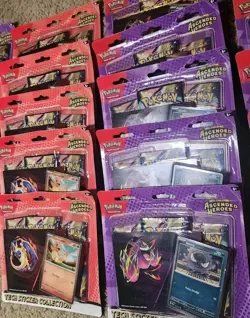 LOT OF 10 Pokemon Mega Evolution Ascended Heroes Tech Sticker Collection NEW - Image 1
