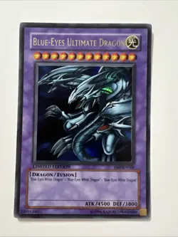 Yugioh Blue-Eyes Ultimate Dragon JMP-EN005 Limited Edition Ultra Rare LP - Image 1