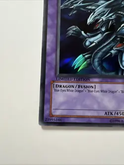Yugioh Blue-Eyes Ultimate Dragon JMP-EN005 Limited Edition Ultra Rare LP - Image 5
