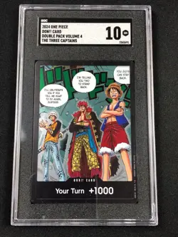 2024 One Piece Double Pack DP04 The Three Captains Don!! SGC 10 Gem Mint - Image 1