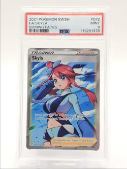 SKYLA 2021 POKEMON SWSH SHINING FATES RARE B 072/072 PSA 9 Q0004 - Image 1