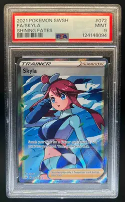 2021 Pokemon SWSH Shining Fates Skyla #072/072 PSA 9 - Image 1