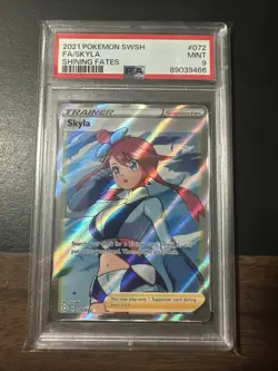 2021 POKEMON SWORD & SHIELD SHINING FATES #072 FULL ART/SKYLA PSA 9 - Image 1