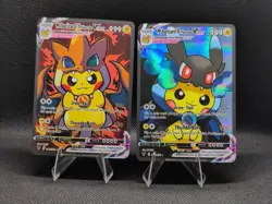 Pikachu MCharizard X + Y Charizard Cute Cosplay Doujin ACG HOLO Card NM - Image 1