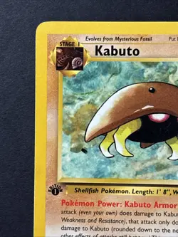 Kabuto 50/62 1st Edition Fossil Vintage Pokemon Card - Image 2