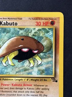 Kabuto 50/62 1st Edition Fossil Vintage Pokemon Card - Image 3