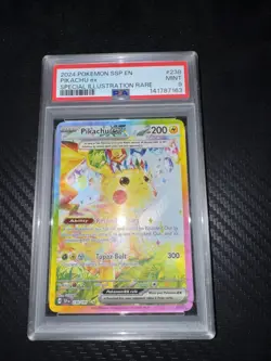 Pokemon Pikachu TCG Surging Sparks EX Card 238/191 PSA 9 - Image 1