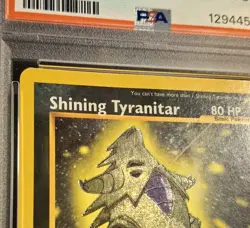 Pokemon Card Shining Tyranitar 113/105 Neo Destiny 2002 PSA 4 ENGLISH - Image 3