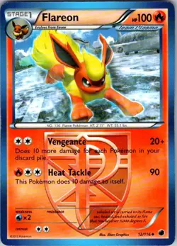 Pokemon | Plasma Freeze | Flareon (Team Plasma) | 12/116 | Normal | NM - Image 1