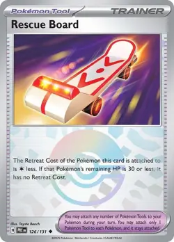 Holofoil - Rescue Board (Poke Ball Pattern) - 126/131 - SV: Prismatic Evoluti... - Image 1