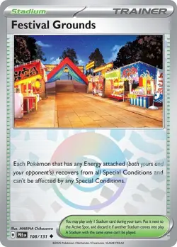 Holofoil - Festival Grounds (Poke Ball Pattern) - 108/131 - SV: Prismatic Evo... - Image 1