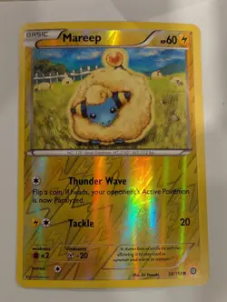 Mareep 38/114 - XY Steam Siege Pokemon Holo Foil Rare Nice! - Image 1