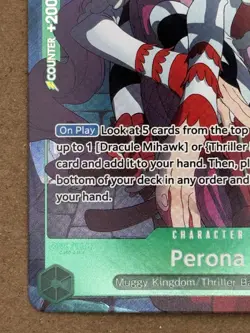 One Piece CCG Perona OP09-034 Alt Art Rare Holo English - Image 4