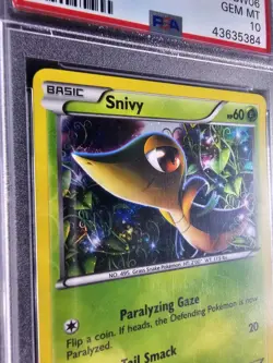 PSA 10 Snivy Holo BW06 - 2011 Black And White Promo Pokemon Card Very Low Pop 6 - Image 2