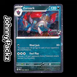 Zoroark 062/086 - 2025 White Flare STAMPED Holo Promo - Pokemon Card (NM) - Image 1