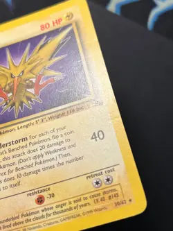 Zapdos 30/62 Fossil Rare - WOTC Pokemon Card LP - - Image 3