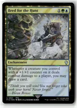 Magic: The Gathering Bred for the Hunt Commander Final Fantasy Surge Foil NM - Image 1