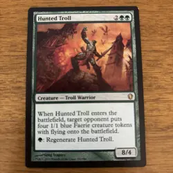 MTG Magic the Gathering Hunted Troll (150) LP - Image 1
