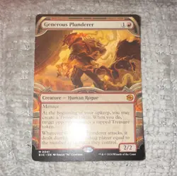 Magic: The Gathering Generous Plunderer Creature Outlaws Mythic 41 - Image 1