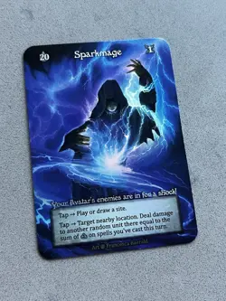 Sparkmage (FOIL) - Avatar - Beta - NM - Sorcery: Contested Realm - NM / Mint - Image 4
