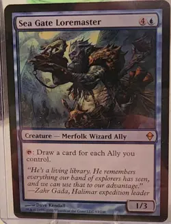 MtG Sea Gate Loremaster Zendikar Regular - Image 1