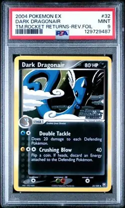 Dark Dragonair Reverse Holo Foil PSA 9 - Pokemon Team Rocket Returns #32/109 - Image 1
