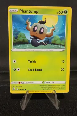 MISCUT Phantump 16/264 Fusion Strike Pokemon Error Card - Image 1