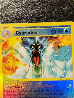 2003 POKEMON Skyridge Reverse Holo Rare Gyarados 11/144 - Image 4