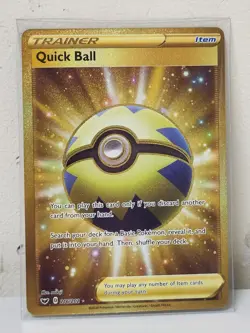 Quick Ball (Secret) 216/202 Swsh01: Sword & Shield Holo POKEMON TCG CARDS - Image 1