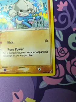 Pokemon TCG EX Crystal Guardians Meditite 56/100 Reverse Holo Lightly Played - Image 4