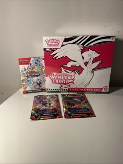 🔥Pokemon White Flare ETB + Prismatic Booster Bundle + 2 Phantasmal Flames Packs - Image 1