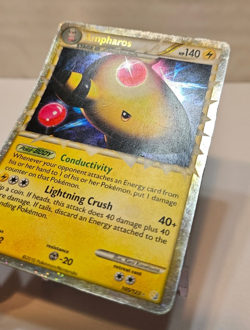 Ampharos Prime 105/123 Ultra Rare HGSS Base Pokemon 1121 - Image 2